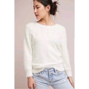 NWOT Anthropologie / Rosie Neira Aubade Soft Fuzzy Sweater Size S